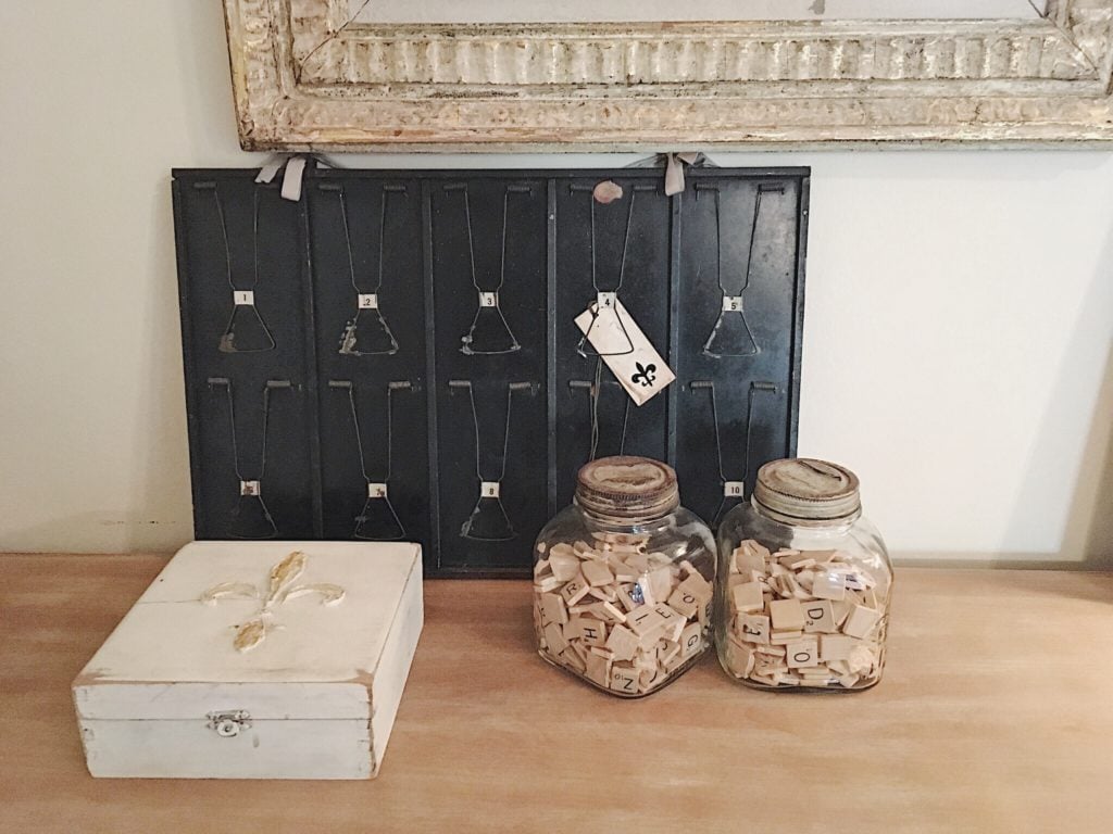 scrabble tiles in jar