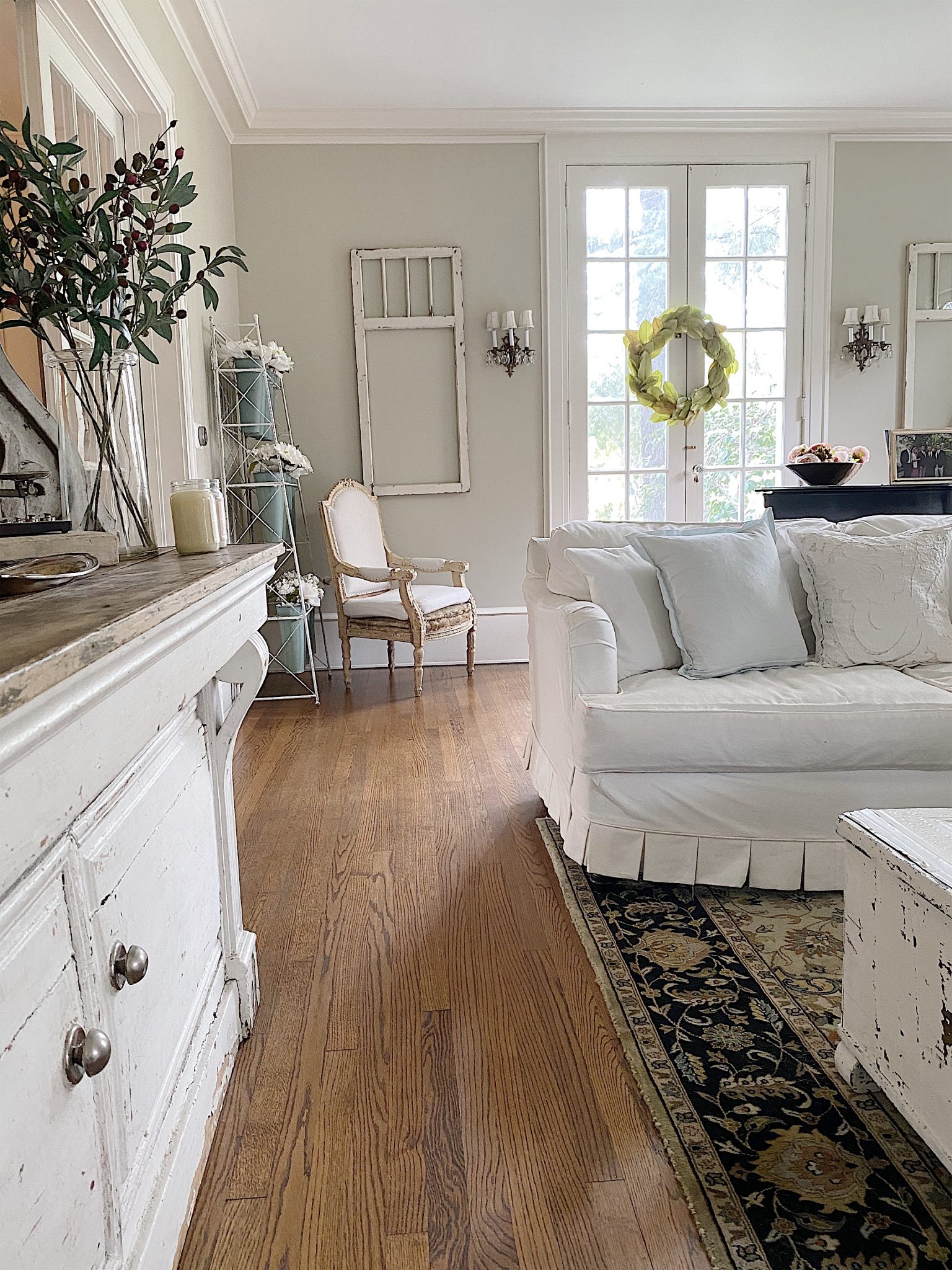 Deciding between slipcovers and upholstery can be a difficult decision. I looked at all the pros and cons and came to an easy decision. And I love the outcome.