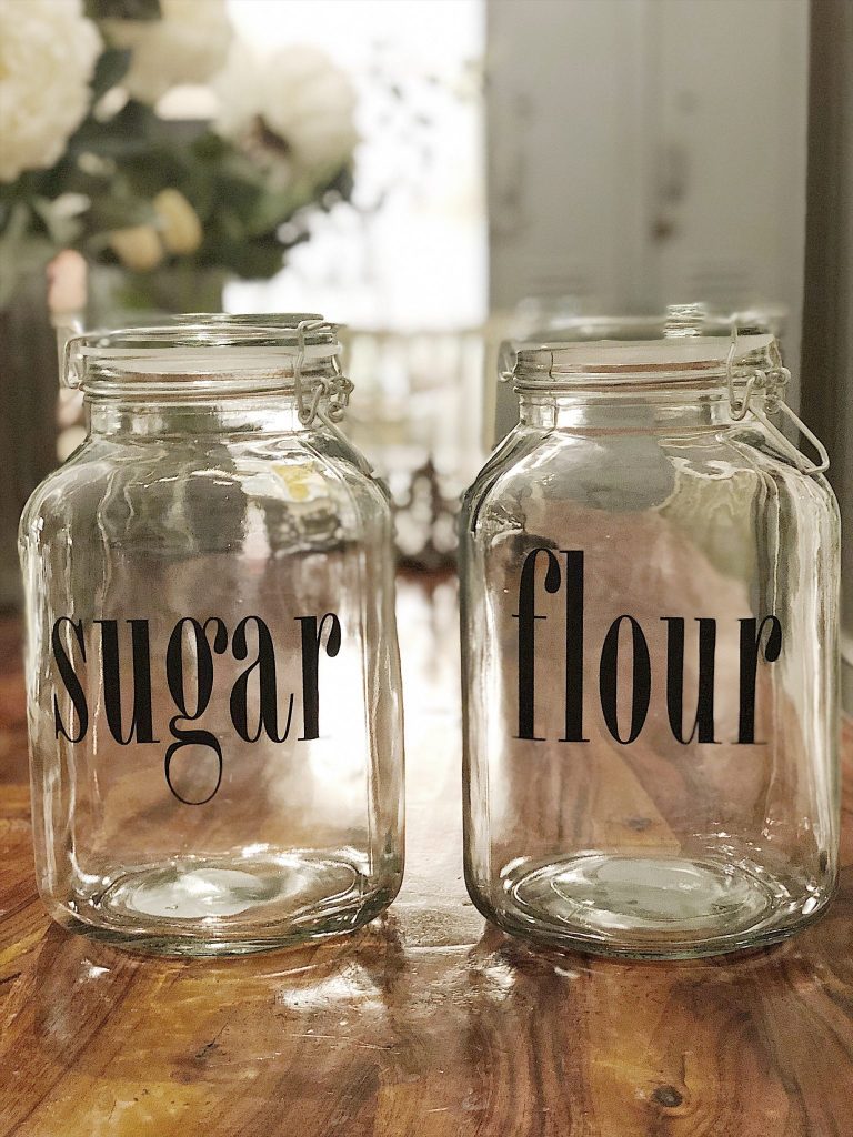How to Organize a Pantry and Make Pantry Canister Jars with Labels