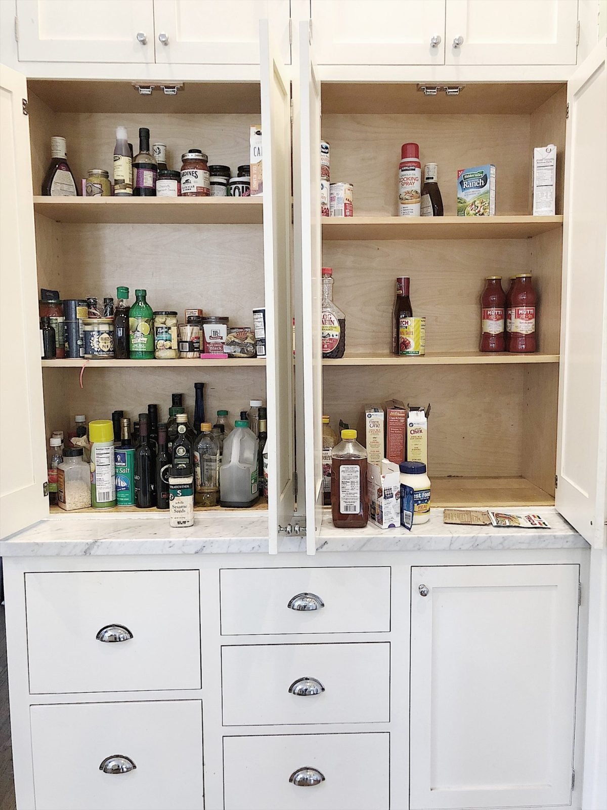 How To Organize A Pantry Cabinet - Thistlewood Farm