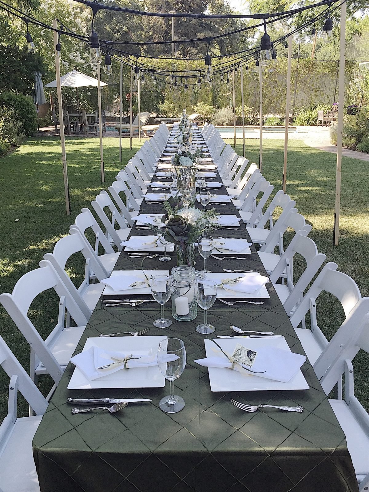 how to set a long table