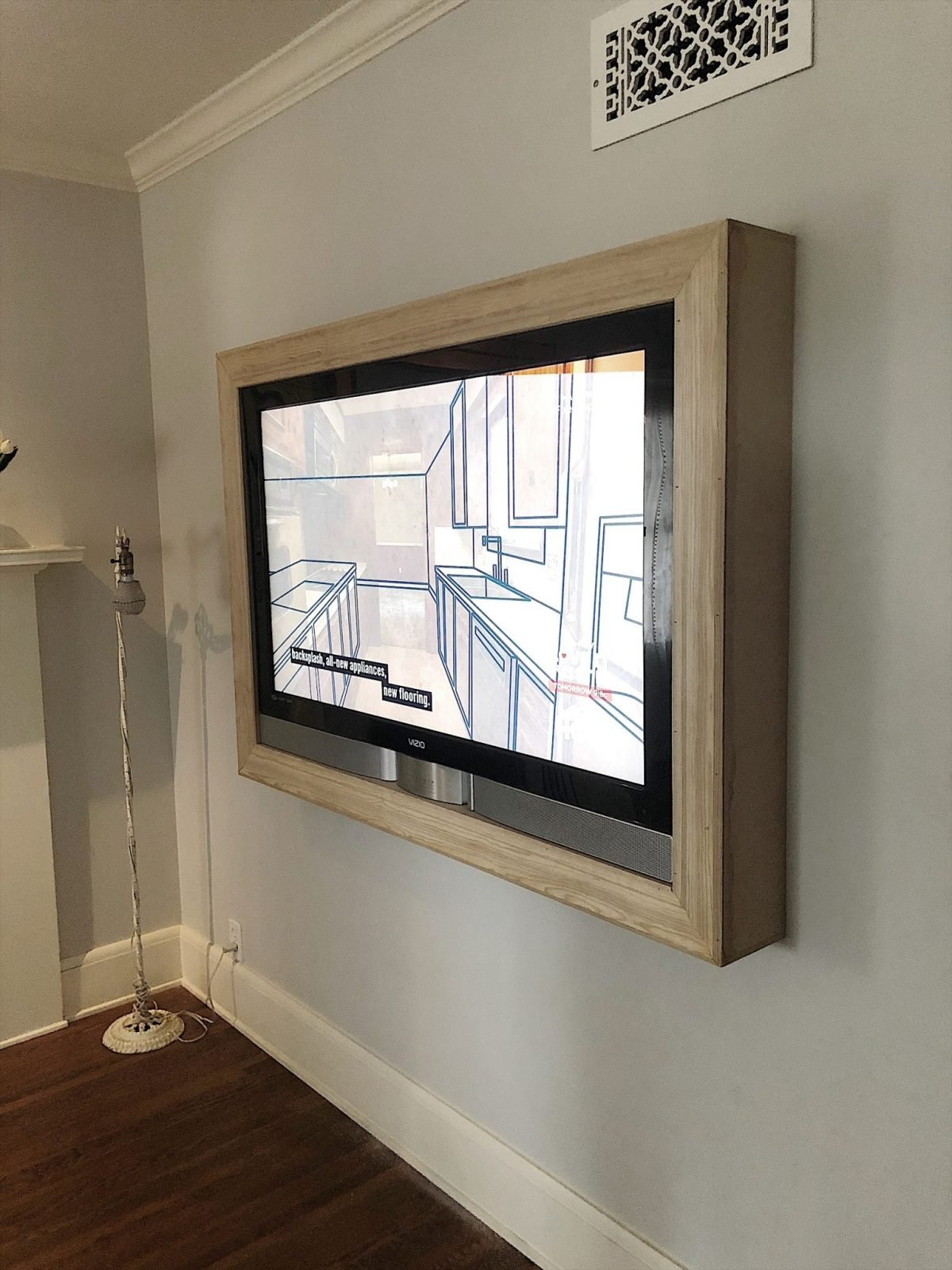frame your tv on the wall