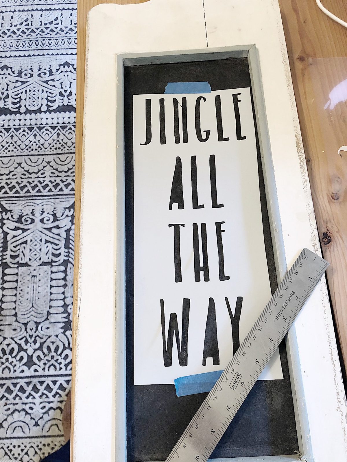 how to make a chalkboard stencil