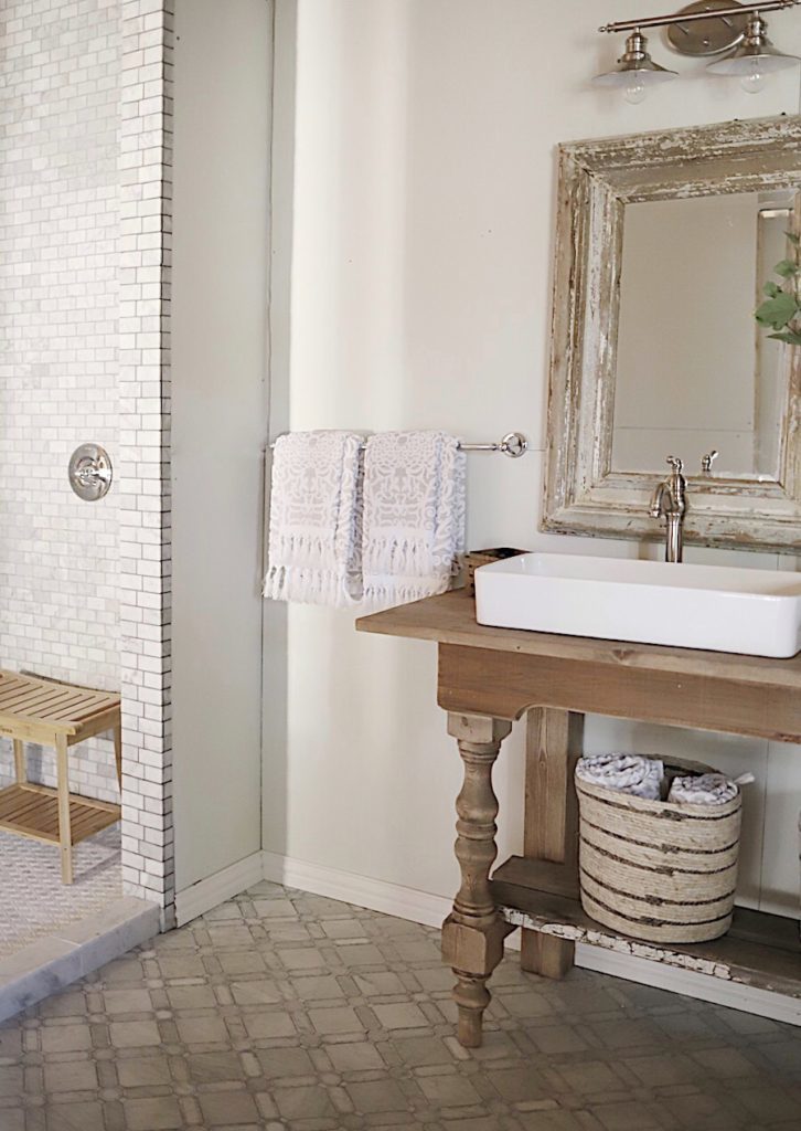 Master Bathroom Reveal tile shower