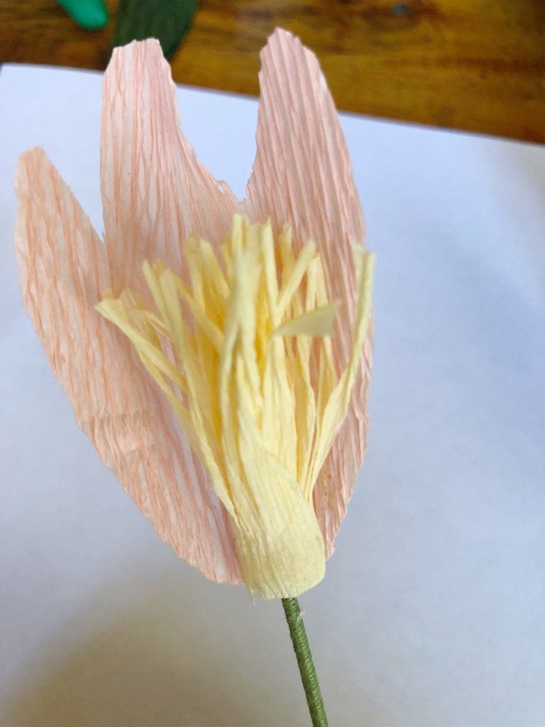 how to make paper flower petals