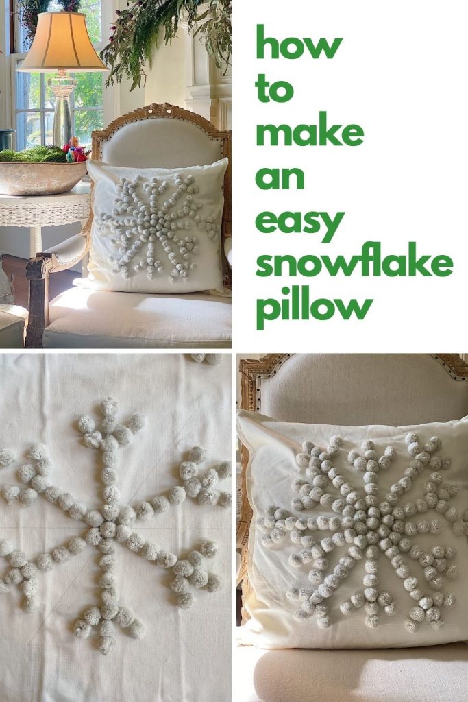How to Make an Easy Snowflake Pillow