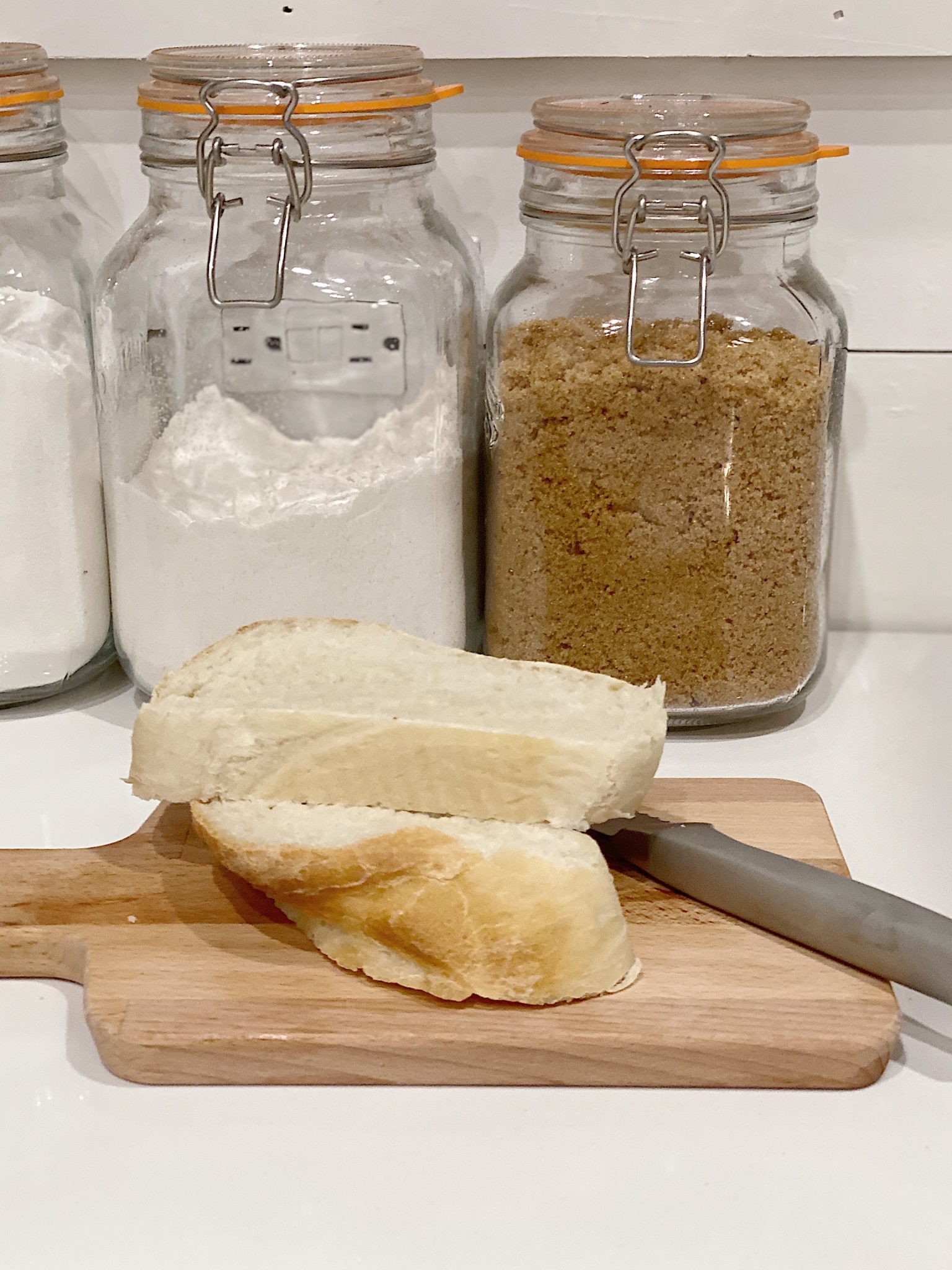 Slices of French bread