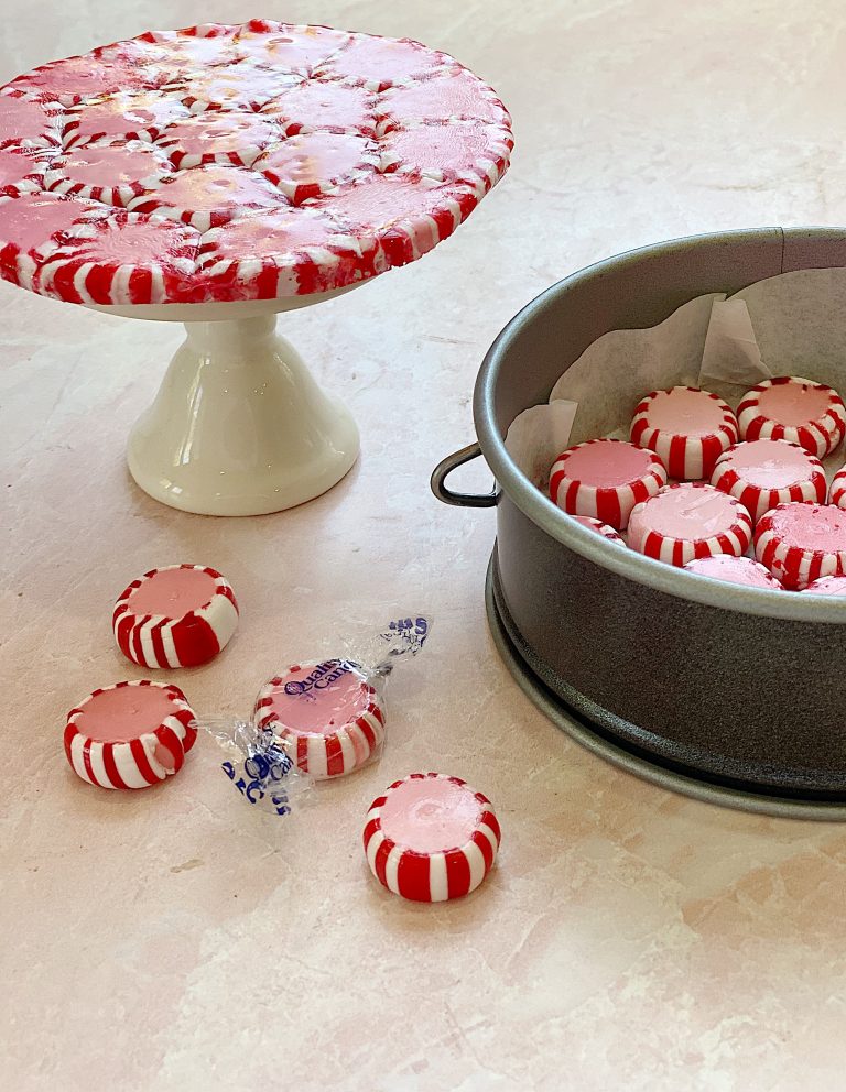 How to Make a Peppermint Candy Plate