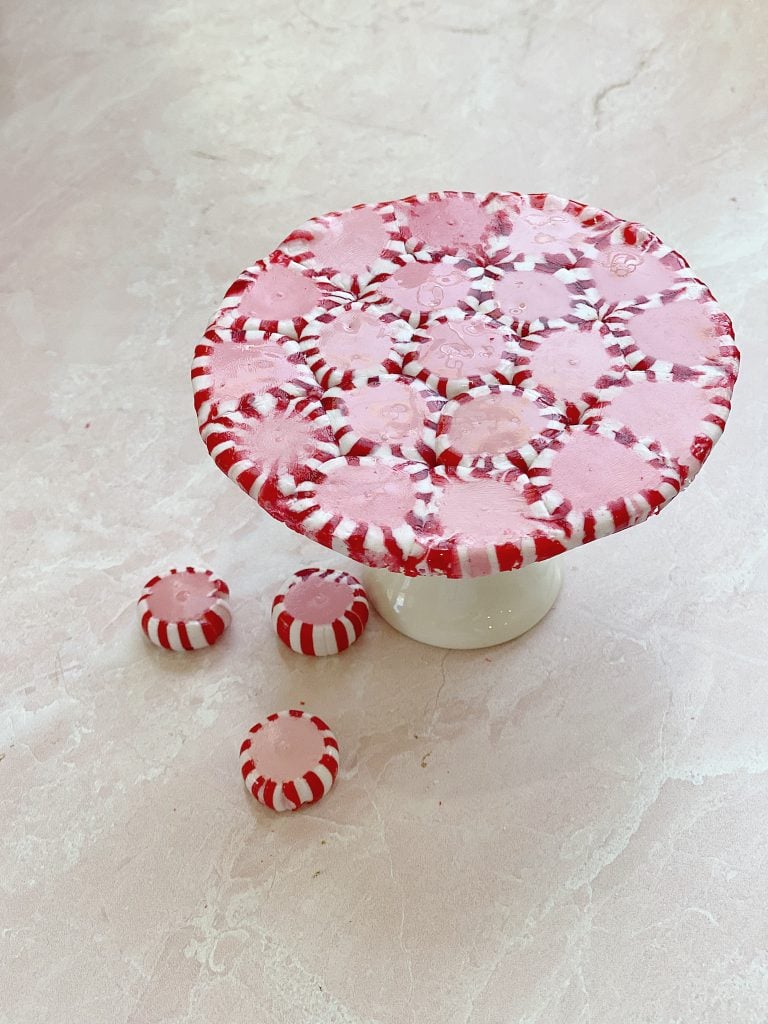 candy peppermint plate