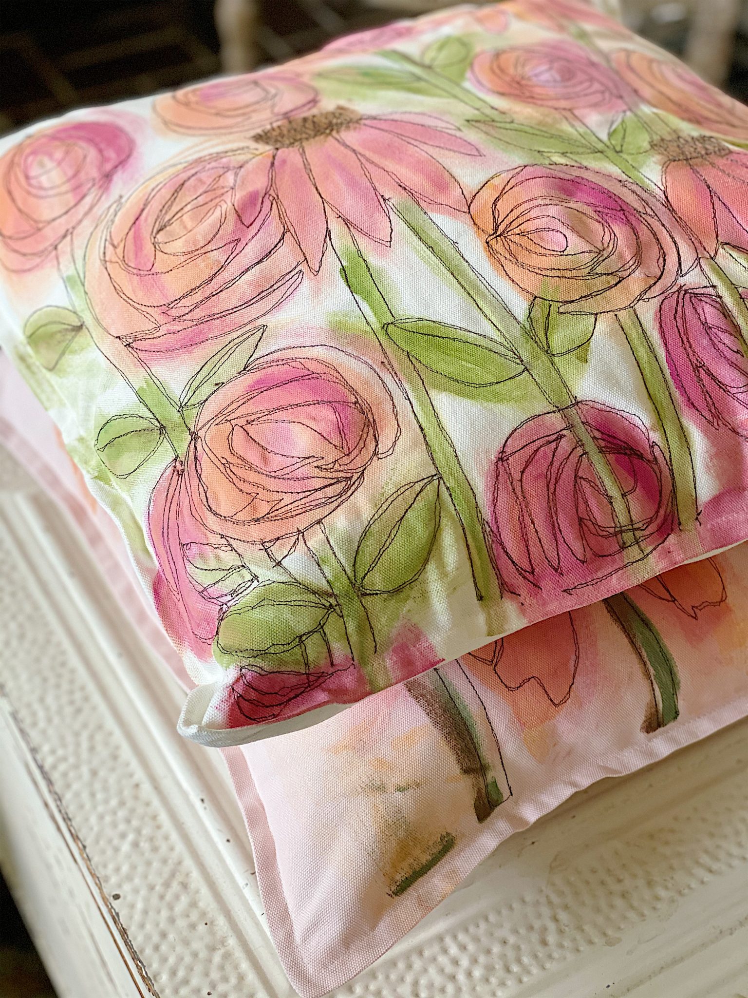 free motion embroidery DIY