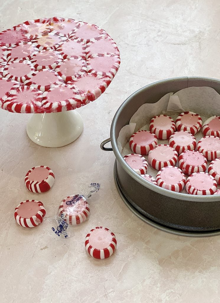 how to make a candy peppermint plate