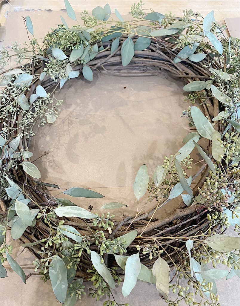 wreath with eucalyptus