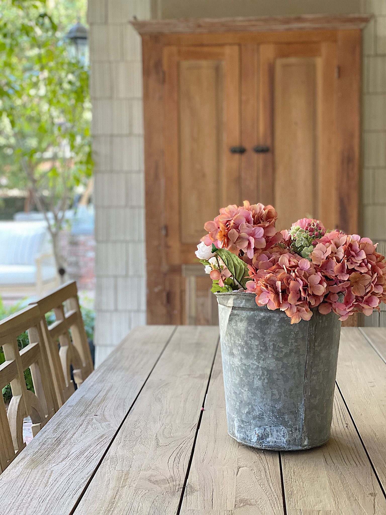 back porch flowers
