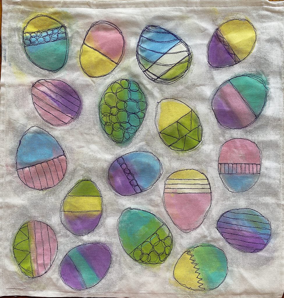 Completed Easter Pillow