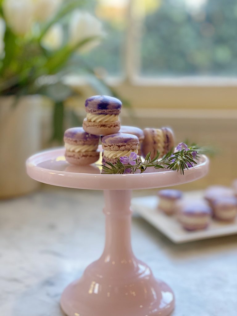 purple macarons