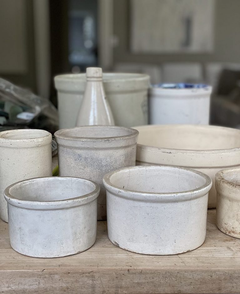 Why I Love to Collect Vintage Crocks MY 100 YEAR OLD HOME