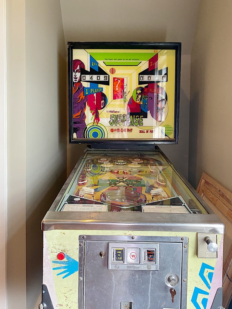 Our vintage pin ball machine