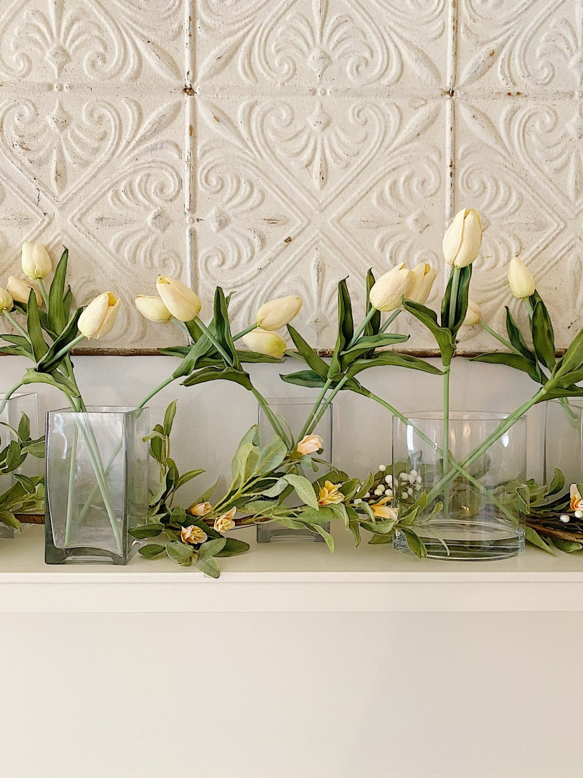 how to make a faux flower garland