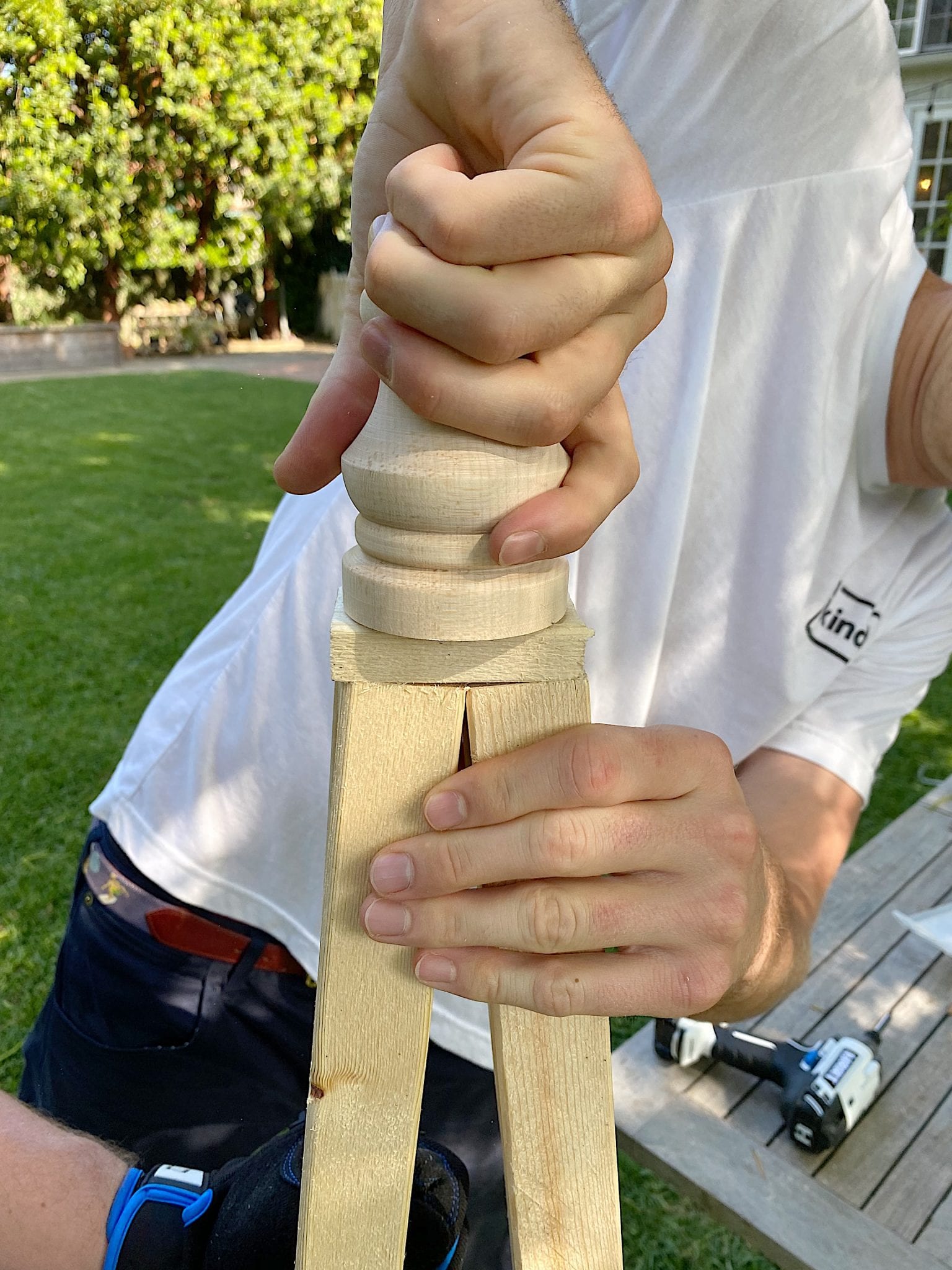 Adding the Finials