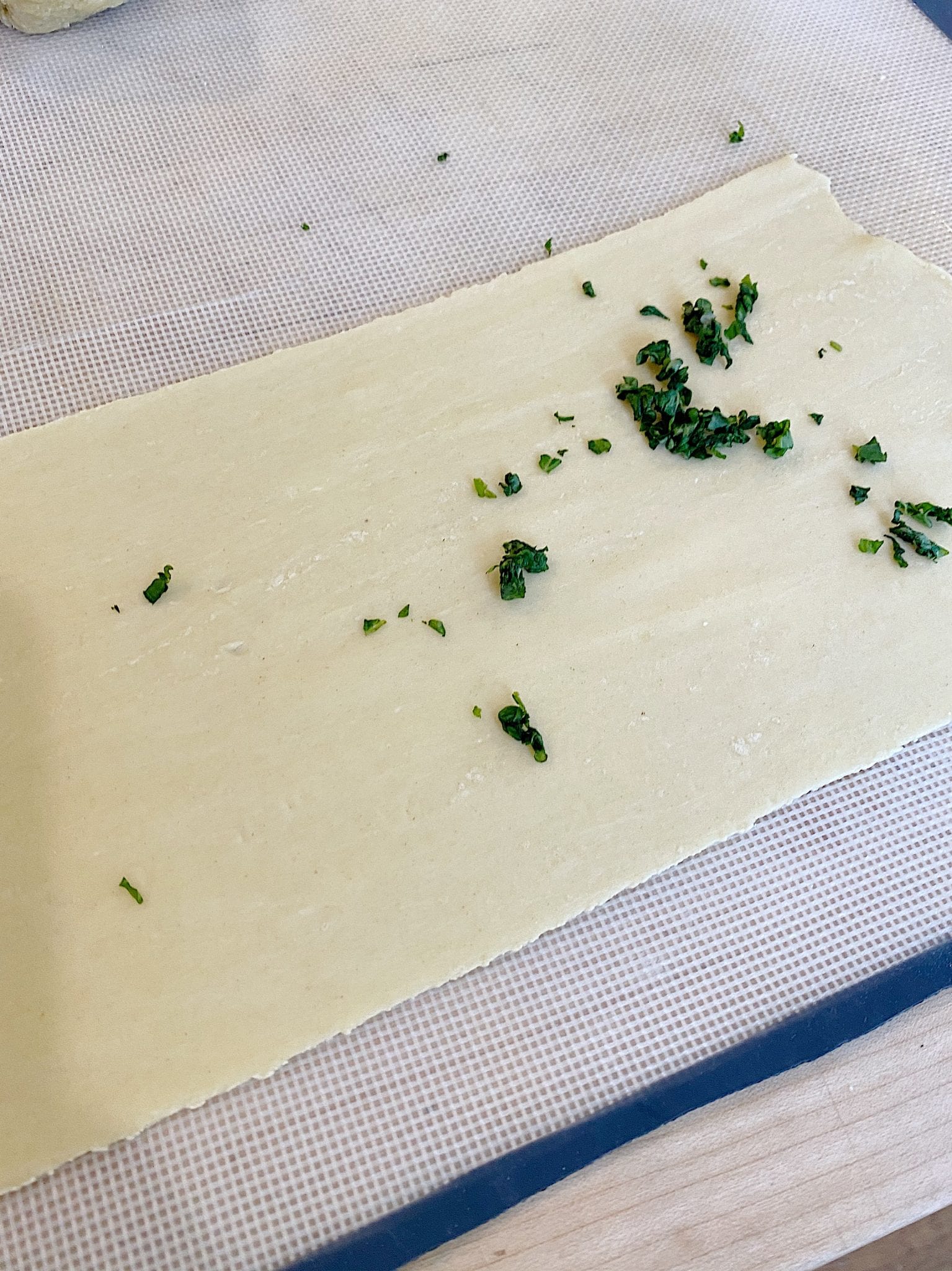 Basil Flavored Pasta