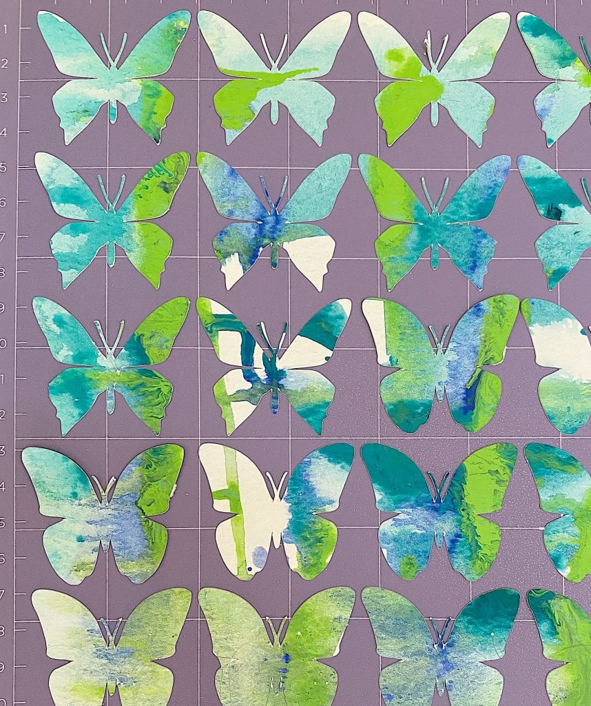 Butterflies With Wattercolor Paper