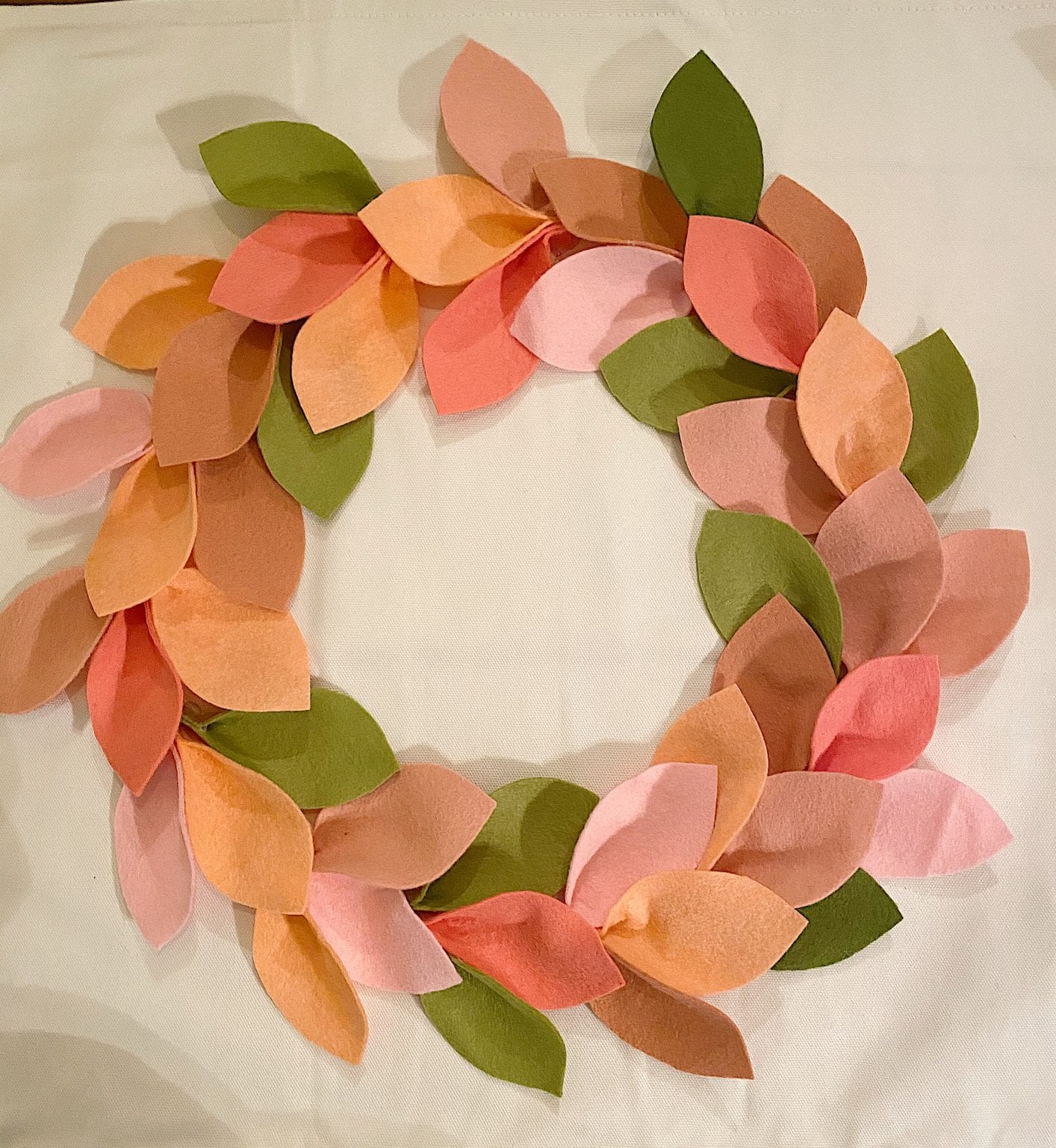 DIY Crafts Felt Wreath