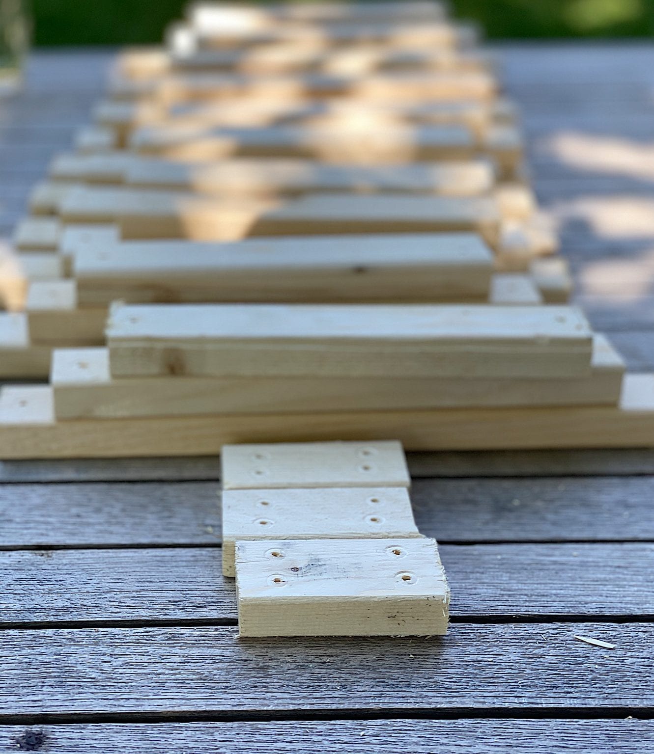 Drilling holes in the Wood