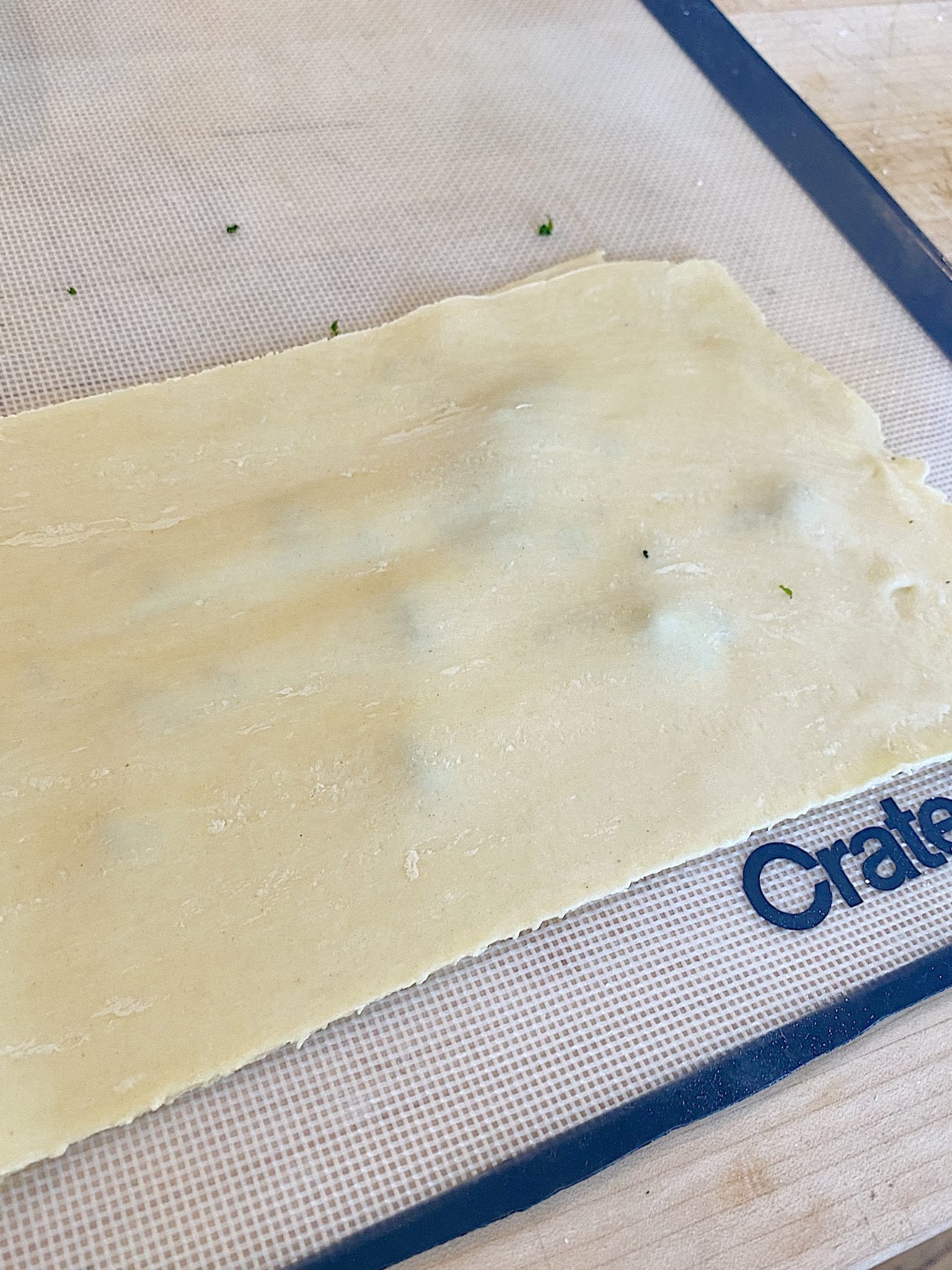 Making Fresh Basil Pasta