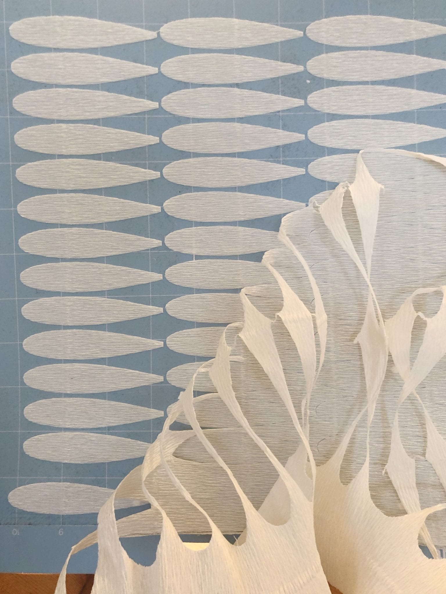 cut paper petals