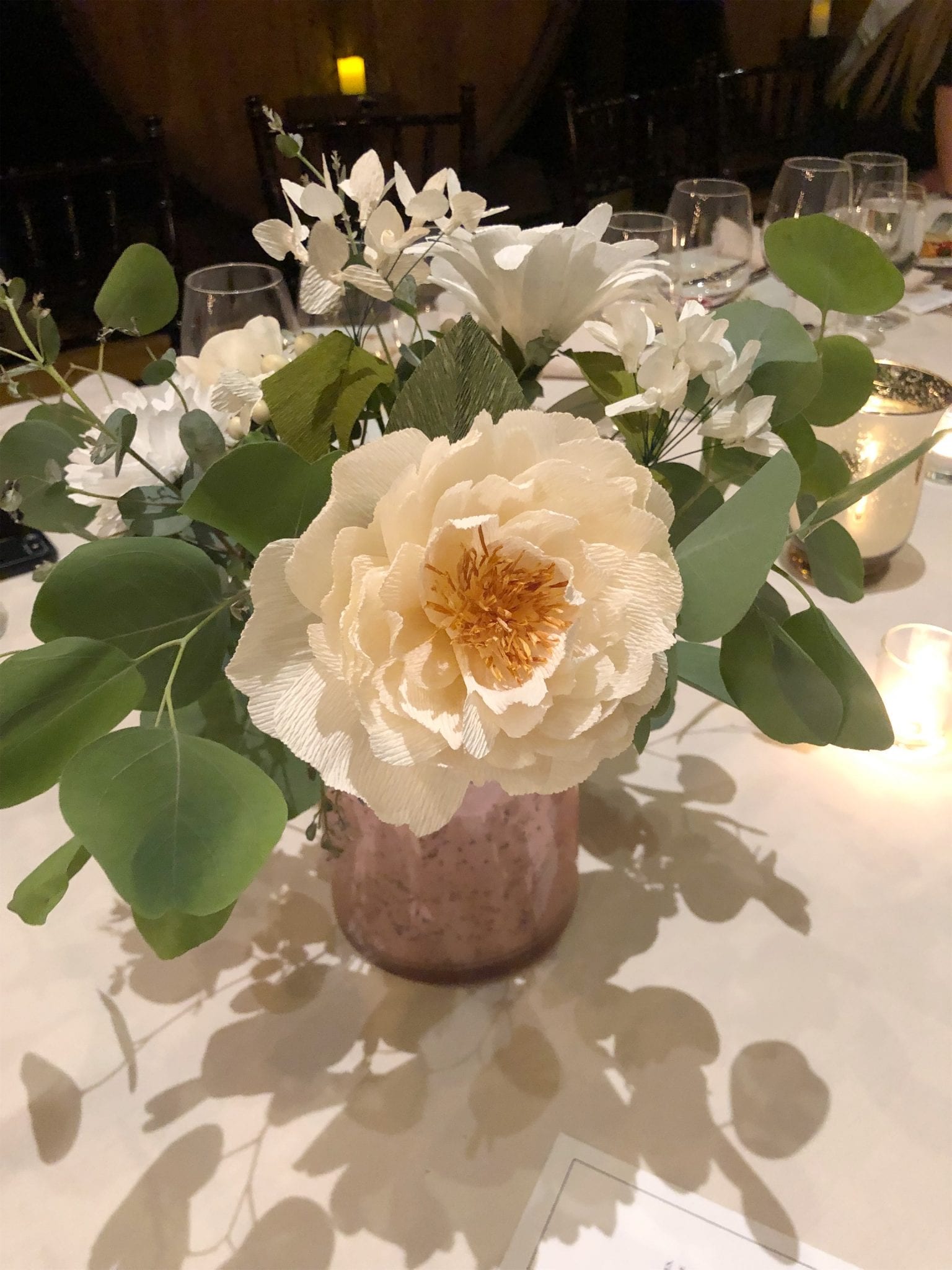 floral arrangement on table