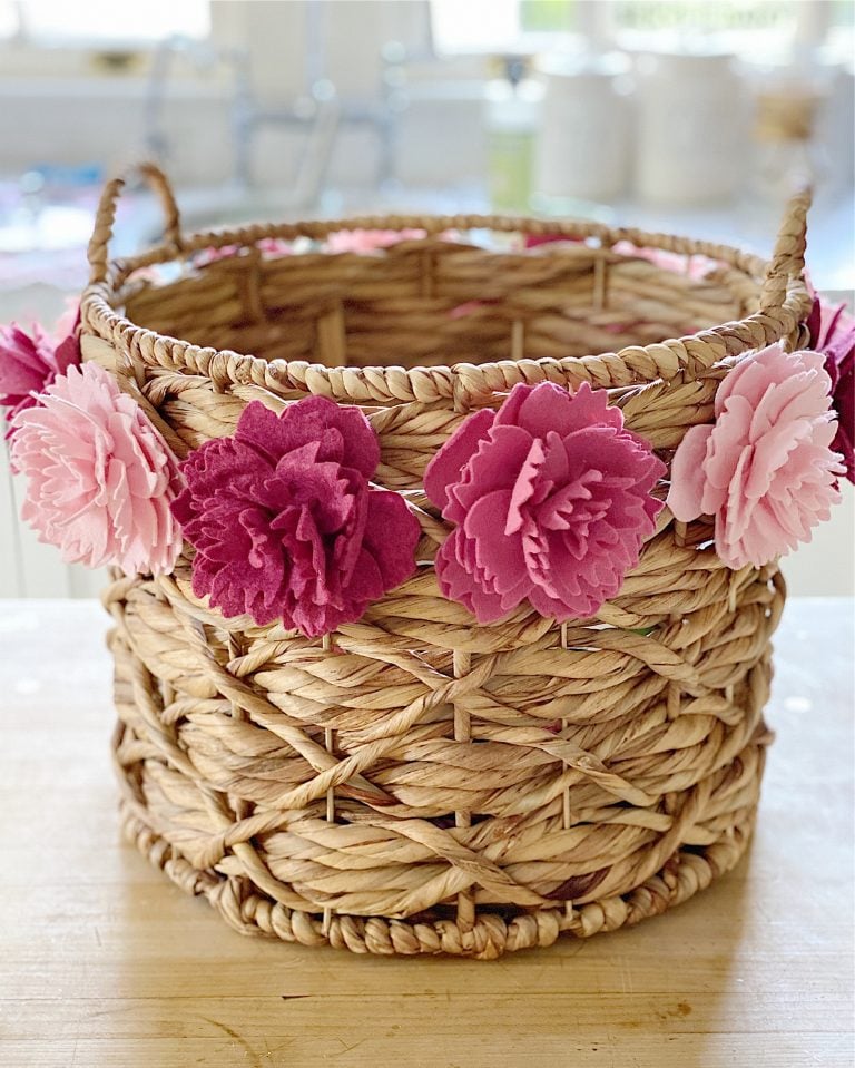 Peony Flower Basket