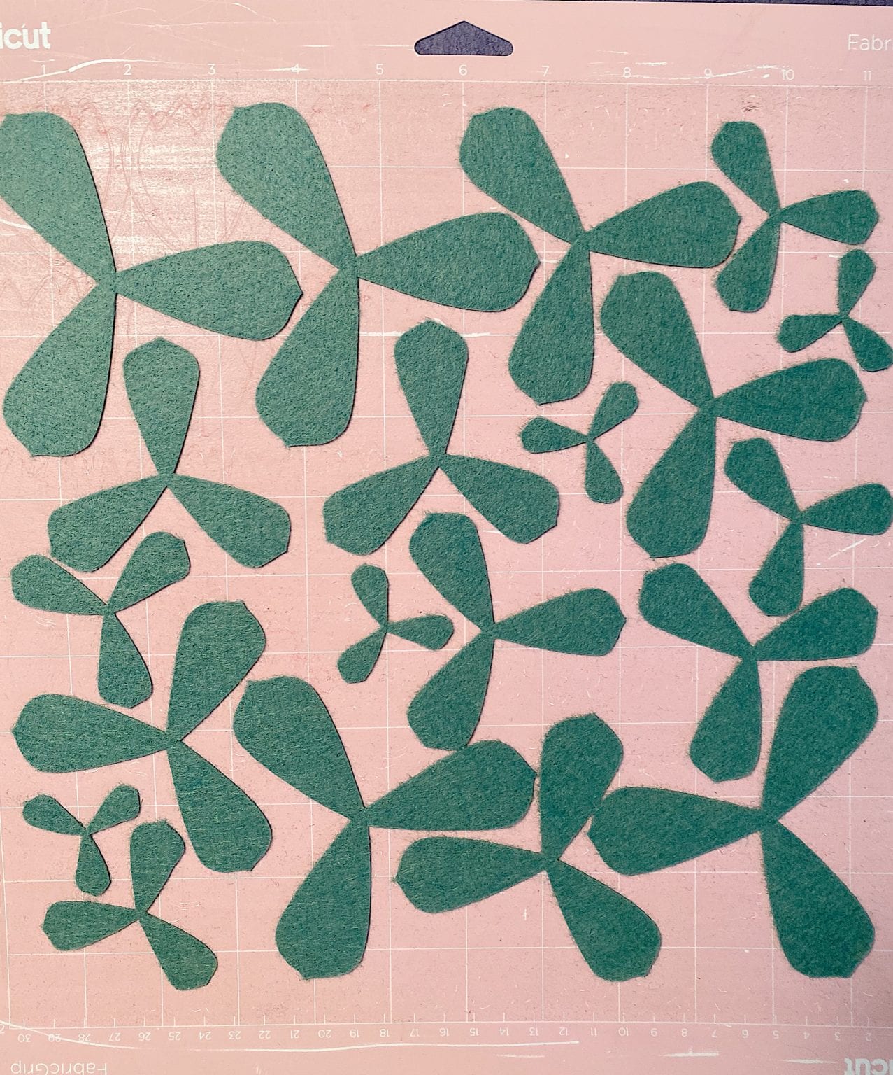 Petals Cut with Cricut