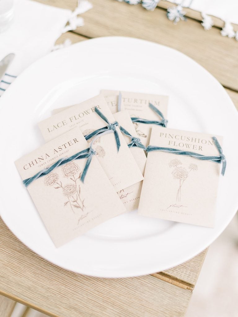 Seed Packet wedding favors