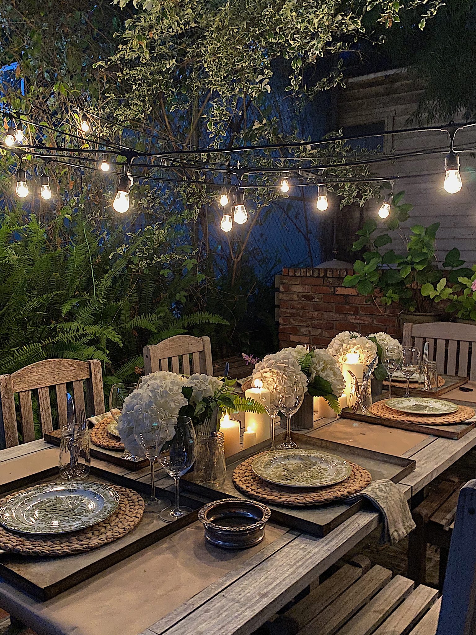 Dining in the Backyard