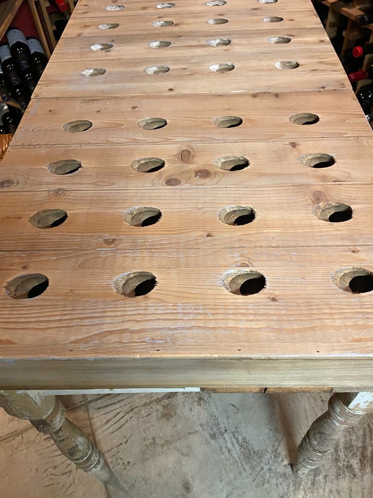 Riddling Rack Table