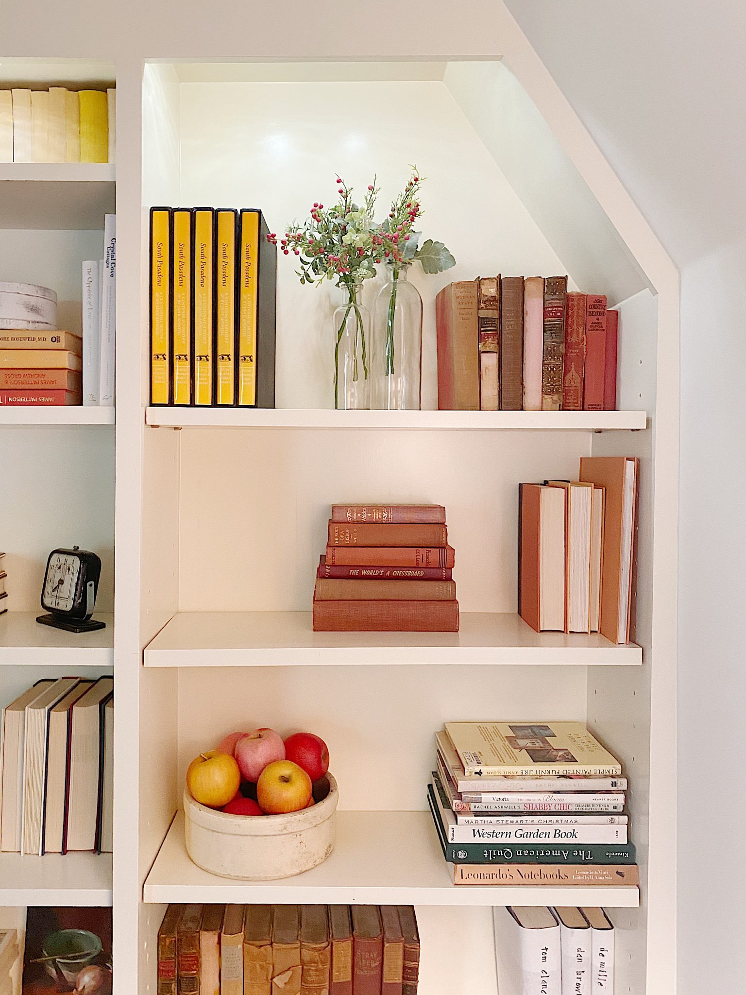 Bedroom Makeover Lit Bookshelves
