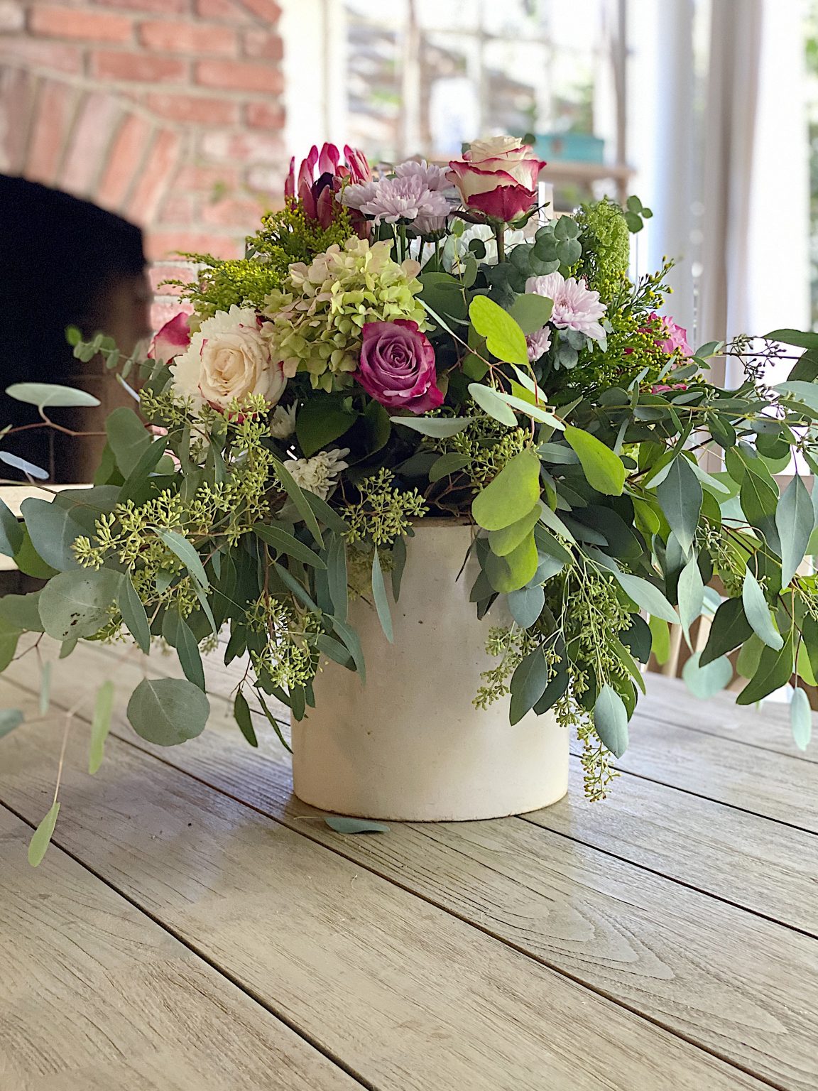 How to Create a Summer Flower Centerpiece - MY 100 YEAR OLD HOME
