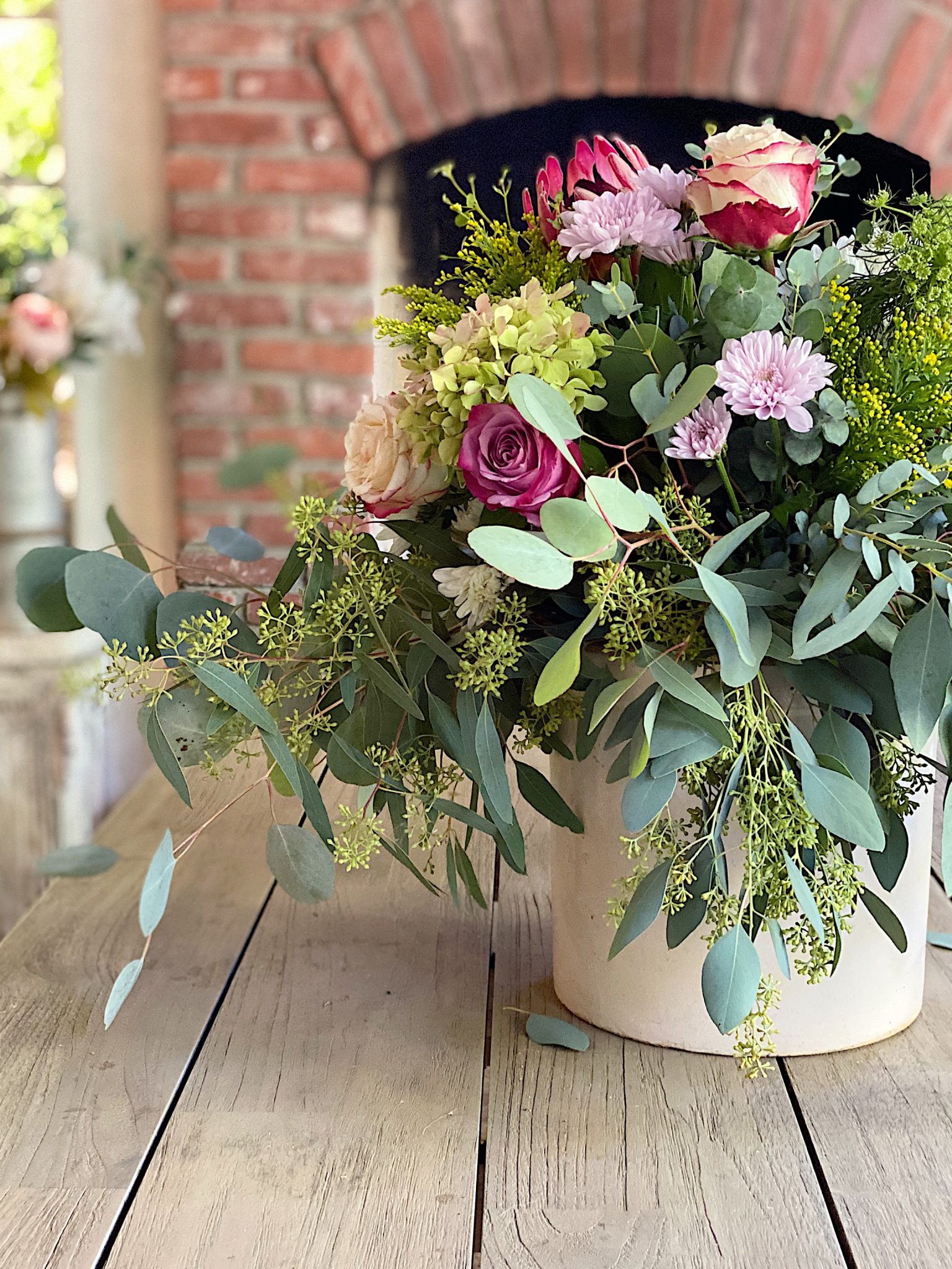 Centerpiece for Outdoor Table
