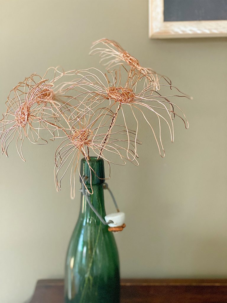 Copper Wire Flowers DIY