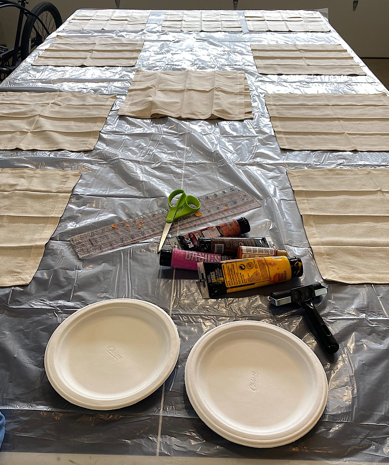Stenciling Craft Set Up