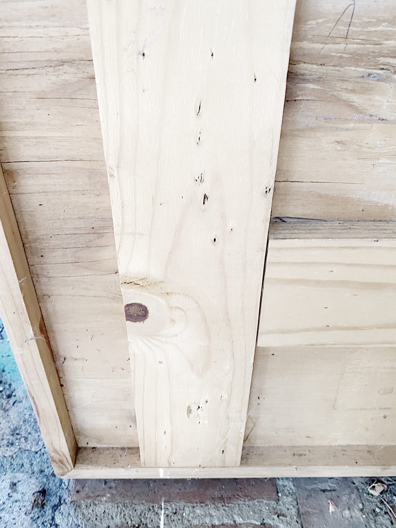 backside of the wood table tops