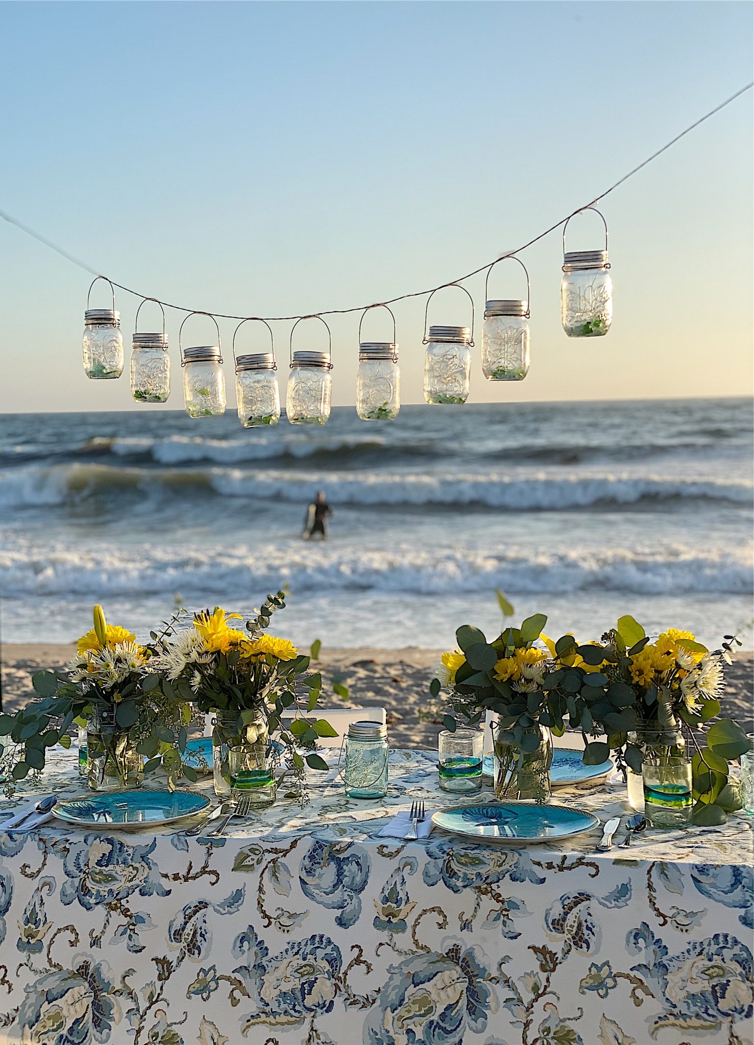 dinner on the surf
