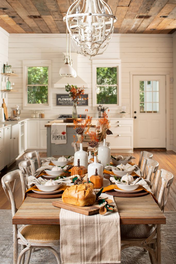 Our Photoshoot With Clint Harp Designs, Joanna Gaines Dining Table Decor