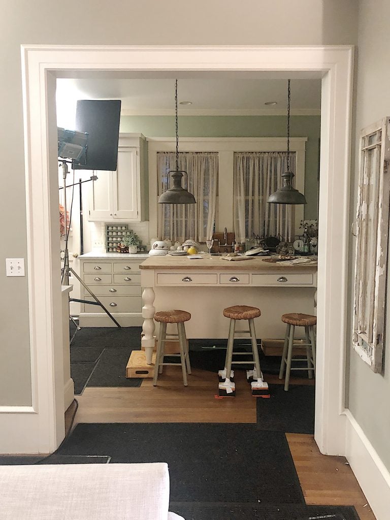 Filming a movie in the Kitchen
