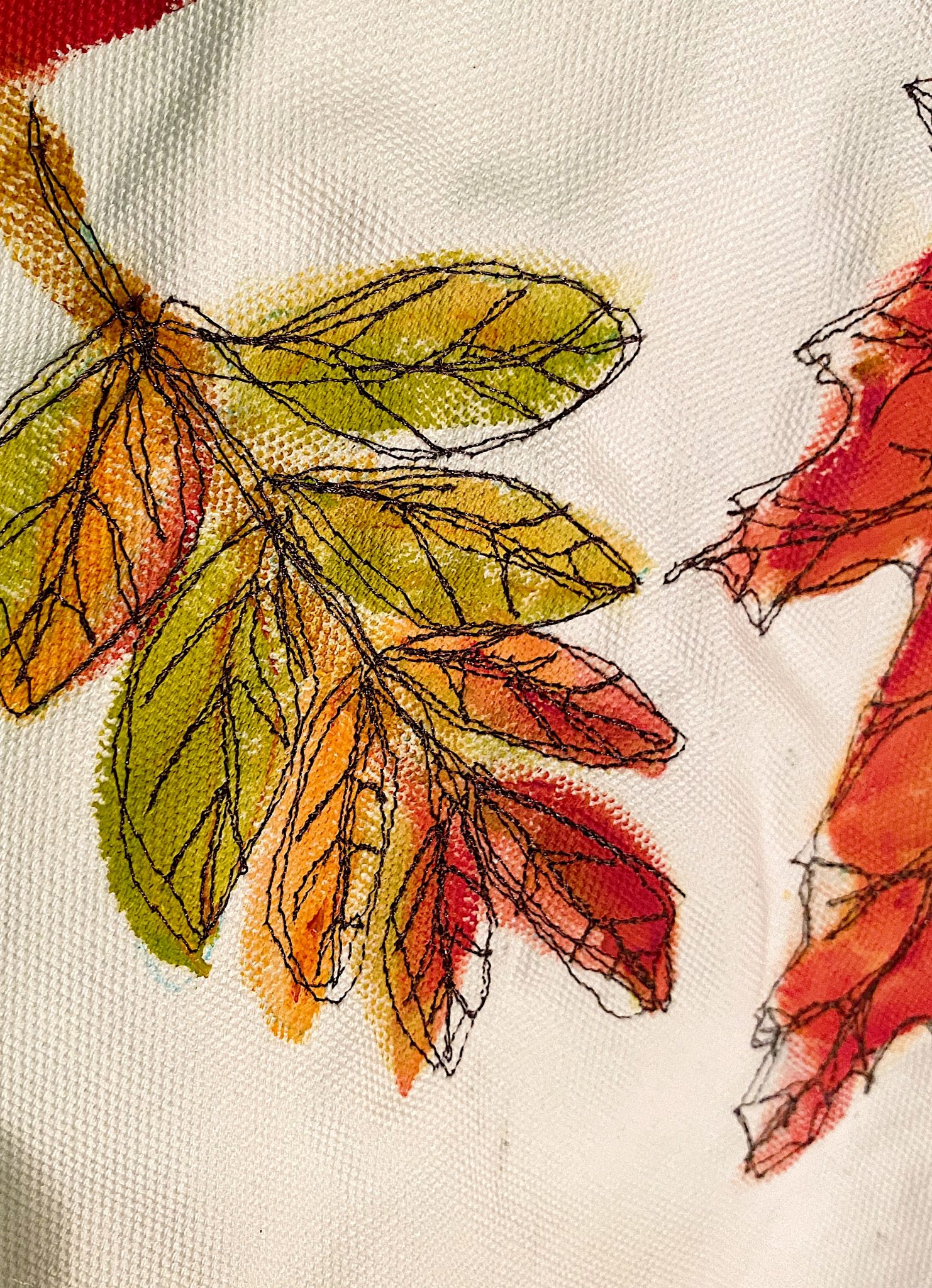 Free Stitch Embroidery Pillow