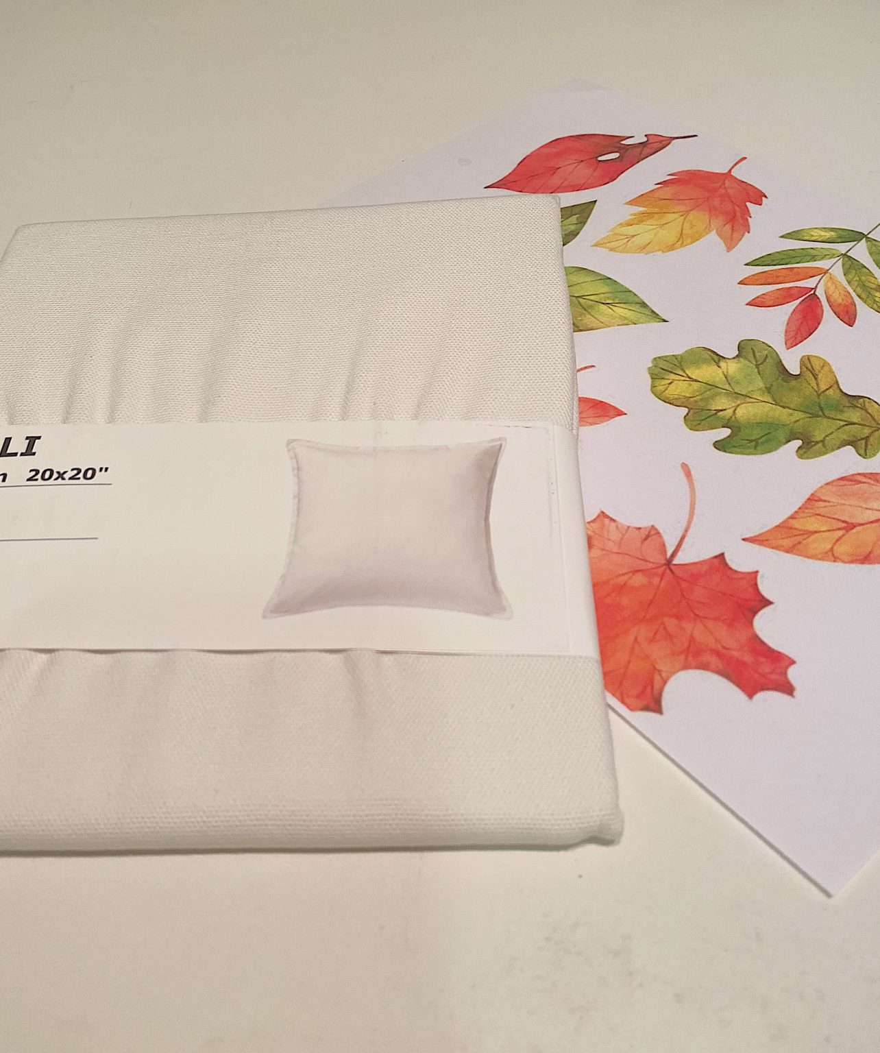 Materials for DIY Pillow