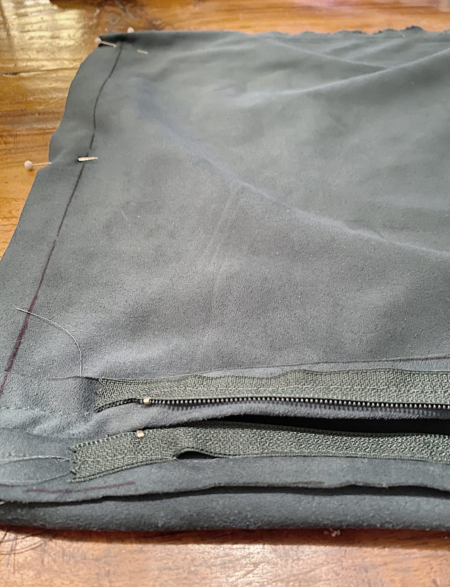 Sewing Together the Pillow Cover