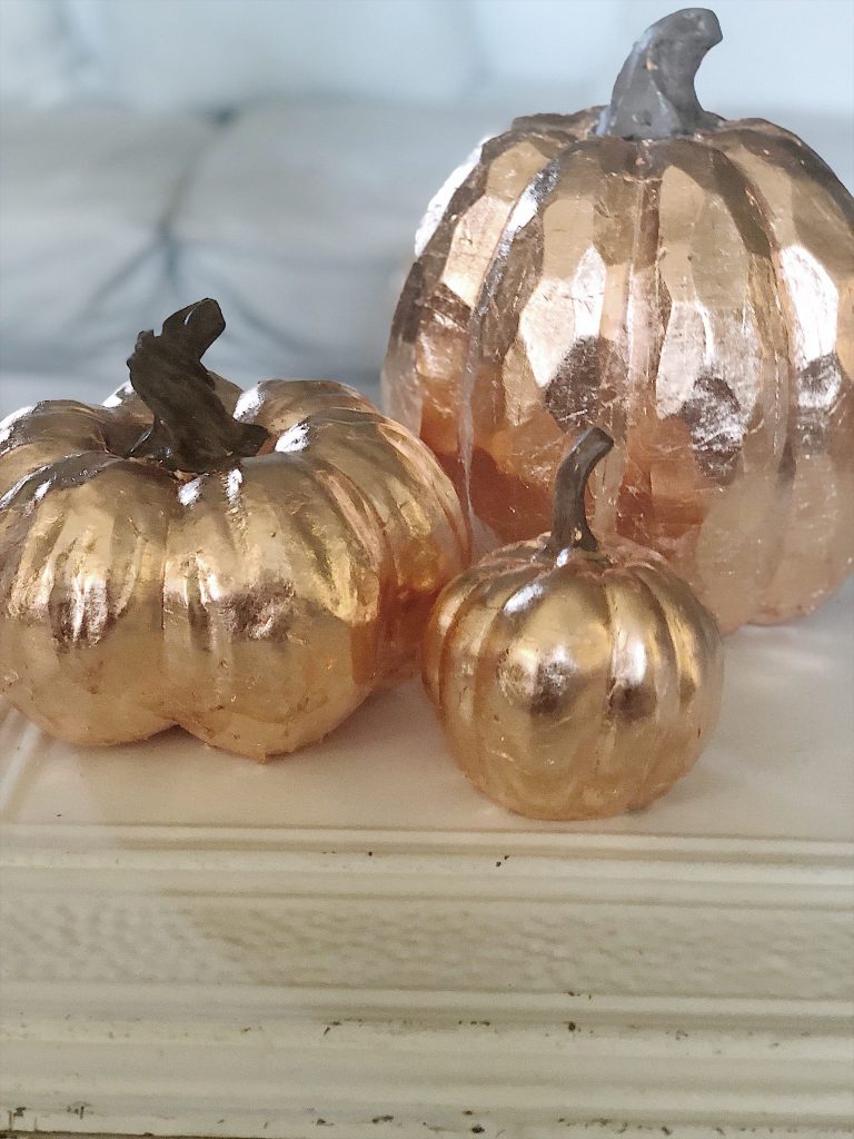 copper leaf pumpkins