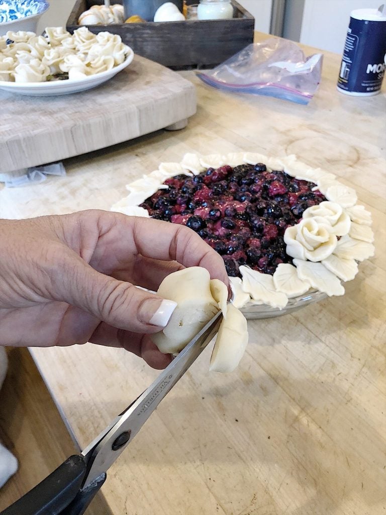How to Make a Rosette Pie Crust 11