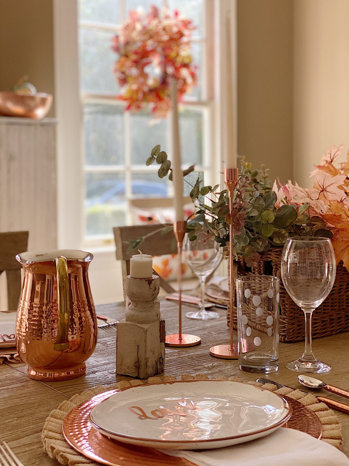 How to Use Place Cards to Set a Thanksgiving Table - MY 100 YEAR OLD HOME